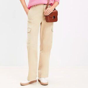 NWT Loft Structured Cargo Pants in Twill